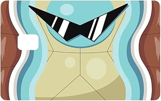 ملصق لبطاقة فيزا الخصم بتصميم سلحفاة البحر