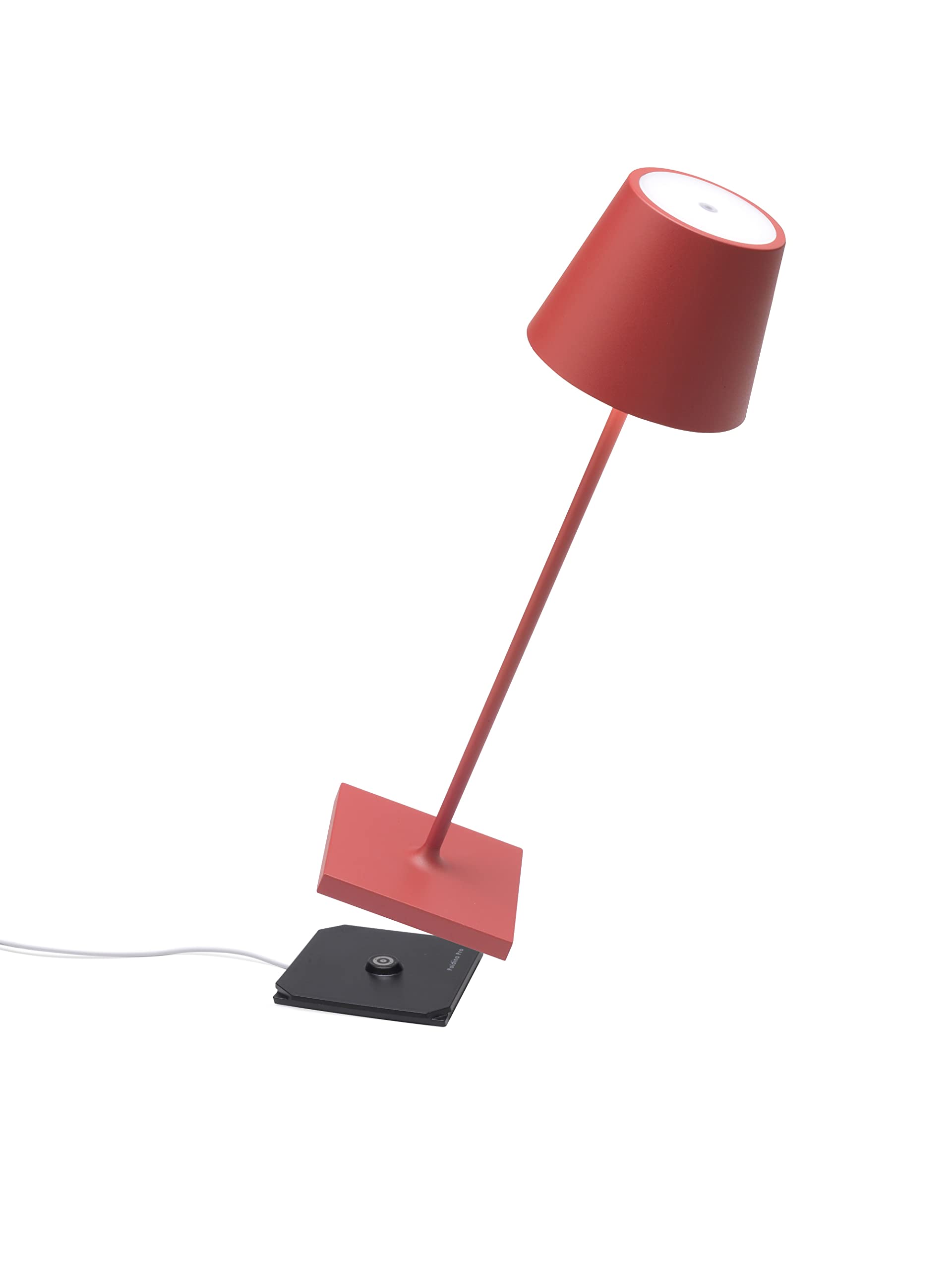 Zafferano base de carga de contacto magnética inalámbrica para lámpara portátil regulable led Poldina Pro e Poldina Pro Mini - color negro