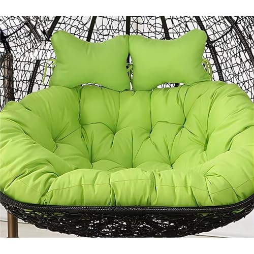 Silla de huevo para exteriores de 3 plazas con almohadillas lavables para colgar en forma de huevo, asiento grande en forma de nido individual para mayor comodidad y estilo