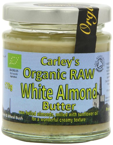 Carleys Raw Organic White Almond Butter 170 g (Pack of 3