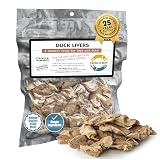 Fresh Is Best Duck Liver Freeze Dried Dog Treats β Raw Freeze Dried Cat Treats in Resealable Zipper Bag β High-Protein for Dogs & Cats β Made in the USA