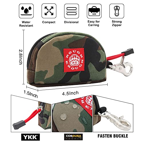 Rough Enough Coin Purse Holder Pouch For Women Men Kids With Keychain Camo Cordura #TOP2