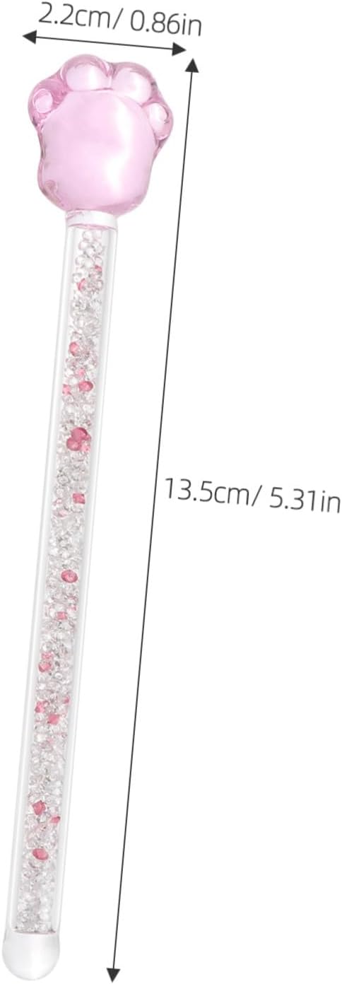 Creative Glass Swizzle Stick for Stirring Liquids and Mixtures