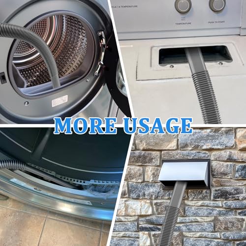 Reinigungsset für Trocknerabluftkanäle und Bürstenaufsatz-Set für Dyson Gen5, V15, V15s, V12, V11, V10, V9, V8, V7, Absolute, Detect, Cyclone, Fluffy, Mattress, Outsize – Zubehörset für Staubsauger