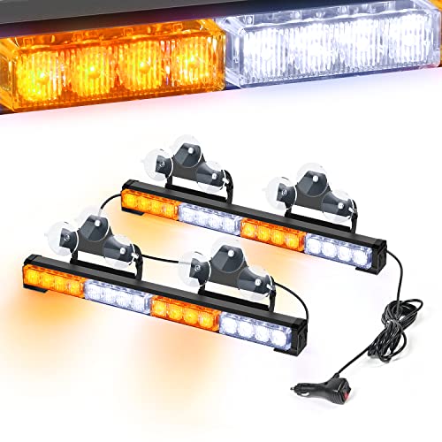 Nilight Traffic Advisor Emergency Strobe Light Bar 2 In 1