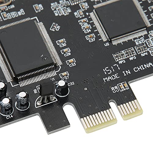 Carte son PCIe 5.1 interne pour PC Windows avec support discret pour boîtier - 7