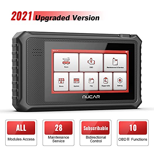 mucar VO6 OBD2 Scanner, Andriod 10.0 OBD2 Scanner Bluetooth, OE-Level All Systems Diagnostic Scan Tool, 28 Reset Car Code Reader Lifetime Free Use, IMMO/Oil/TPMS/ECM/SAS/ABS Bleeding, WIFI Free Update