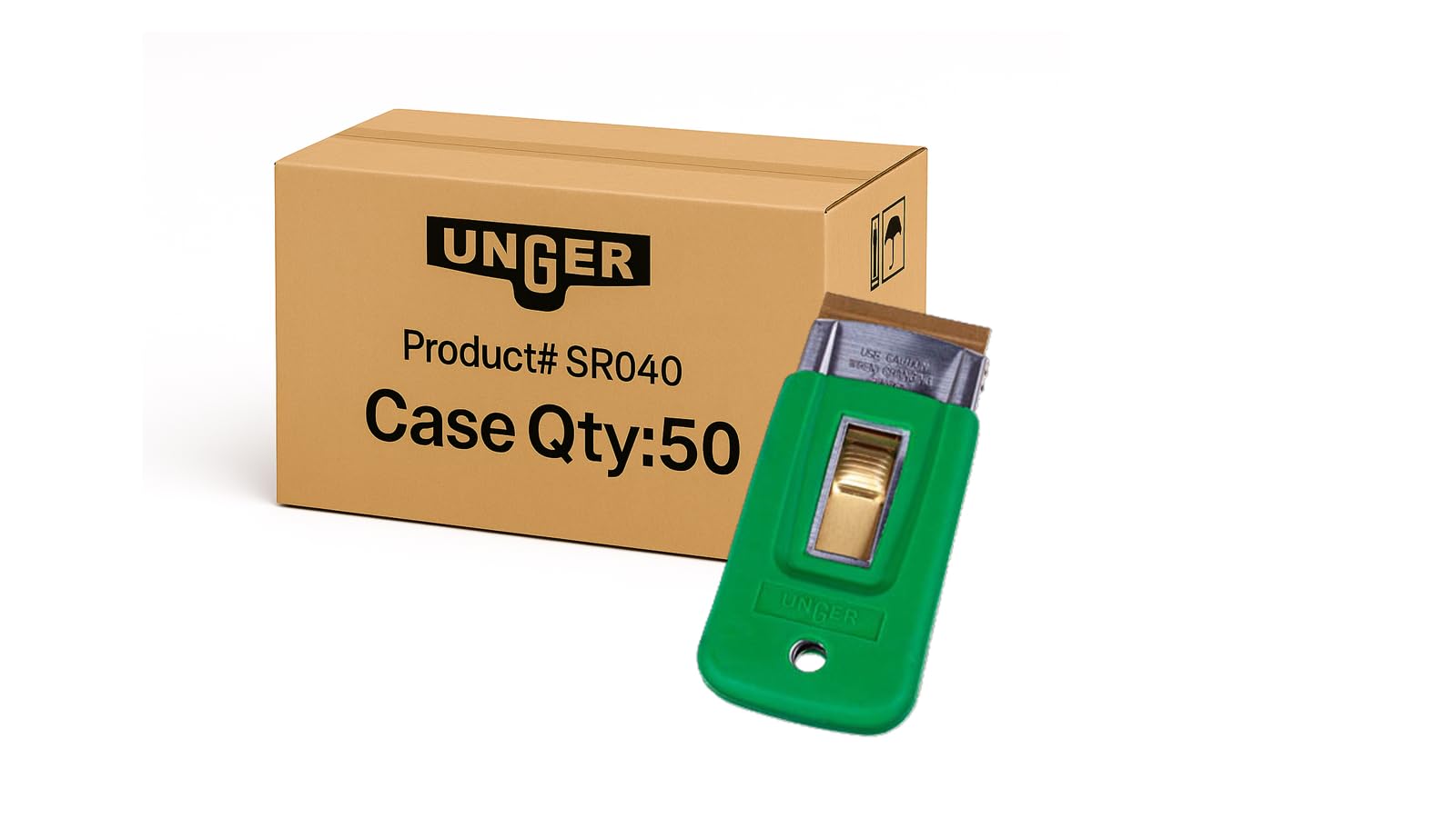Unger ErgoTec SR040 seguridad – Rascador con mango de goma (funda de 50)