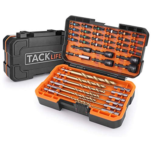 Bohrer Set, TACKLIFE 42tlg. Professionelles Set, Bohrer, Bit und Steckschlüssel, geeignet für alle Akkuschrauber Bohrschrauber - DNS02 1 Bohrer Set, TACKLIFE 42tlg. Professionelles Set, Bohrer, Bit und Steckschlüssel, geeignet für alle Akkuschrauber Bohrschrauber - DNS02