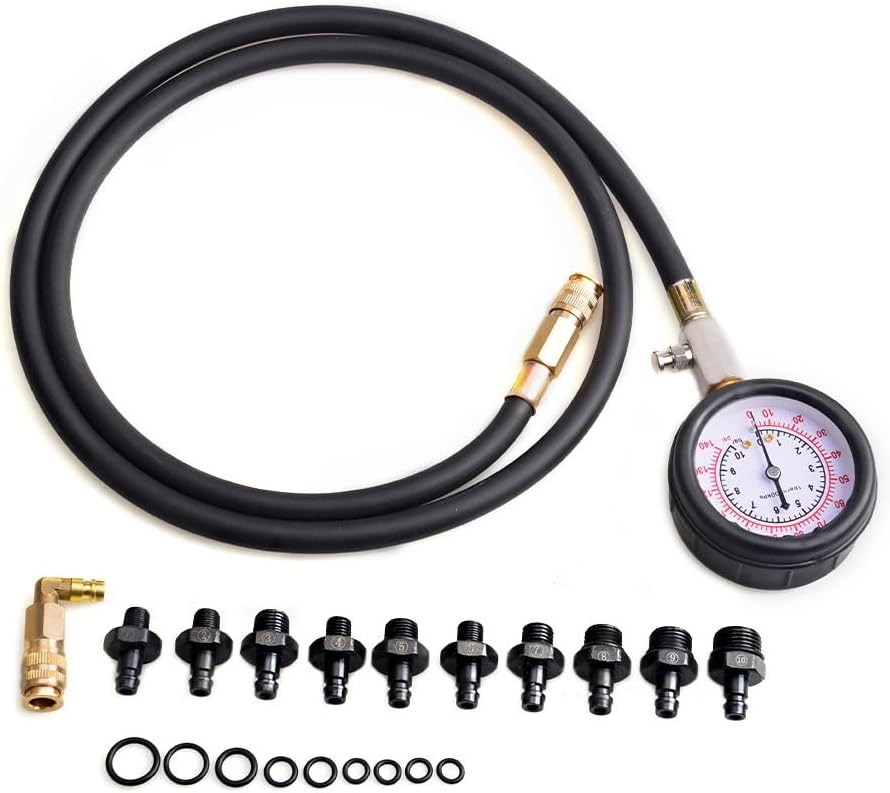 Innovative Car Engine Oil Pressure Test Kit - 12-Piece Quick Fitting for Easy Low Oil Warning Devices & Garage Tools