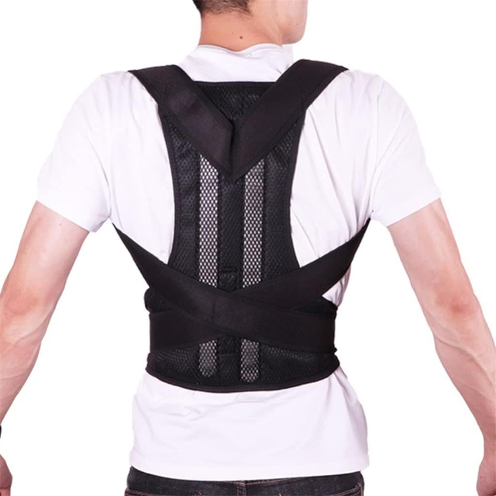 Adjustable Back Posture Corrector Shoulder Lumbar Spine Brace Support Belt Care for Men Women Unisex(XXXL code)