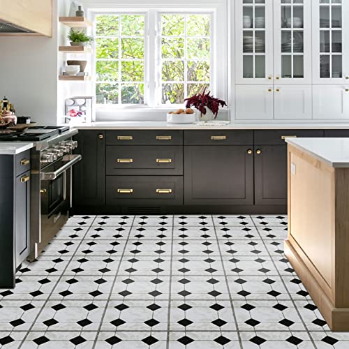 Peel And Stick Floor Tile, Waterproof And Durable Marble Vinyl Flooring For Bathroom Kitchen, 12 By 12In, 10 Pcs #TOP5