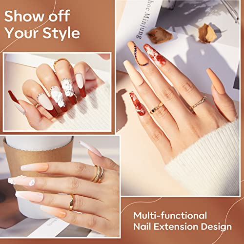 Acrylic Powder Set - Modelones 12 Colors Nude Acrylic Nail Powder Professional Polymer Nails Set French Nail Extension Set 3D Acrylic Nail Art Kit Nail Carving Manicure Diy Fall Acrylic Nail Kit, No Need Nail Lamp #TOP3