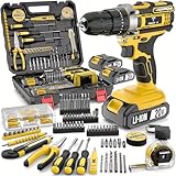 [20V Cordless Drill Set] Cordless Rechargeable Electric Drill Tool Set