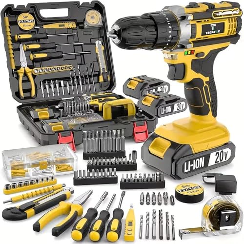 [20V Cordless Drill Set] Cordless Rechargeable Electric Drill Tool Set