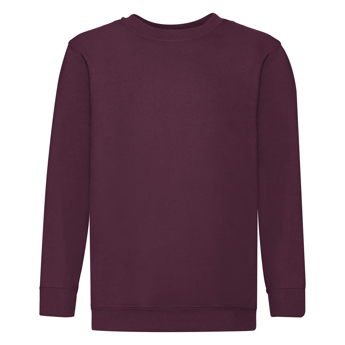 FRUIT OF THE LOOM Kids Classic Set-in Sweatshirt Jumper SS201 (9/11 Years, Burgundy)