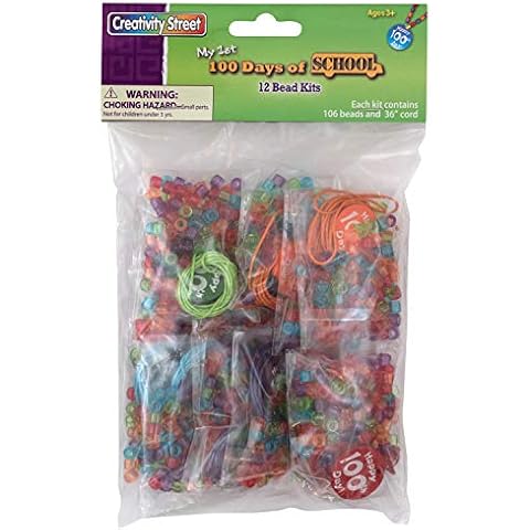 Chenille Kraft 100 Days Bead Kits, 12-Pack, Small Cover