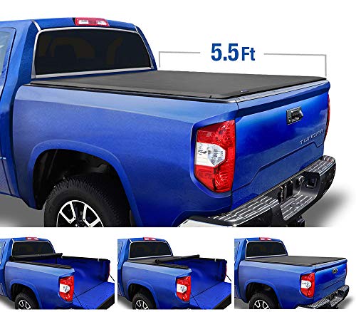 Tyger Auto T1 Soft Roll Up Truck Bed Tonneau Cover for 2014-2020 Toyota