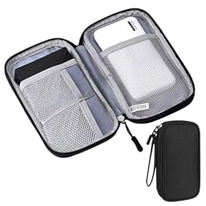 Travel Cable Organiser Bag, Small Cable Pouch, Electronics Travel Organiser Portable Tech Pouch, Waterproof Power Bank Case, Cord and Gadget Storage Bags, Organizer Pouch for Cord, Charger, Earphone