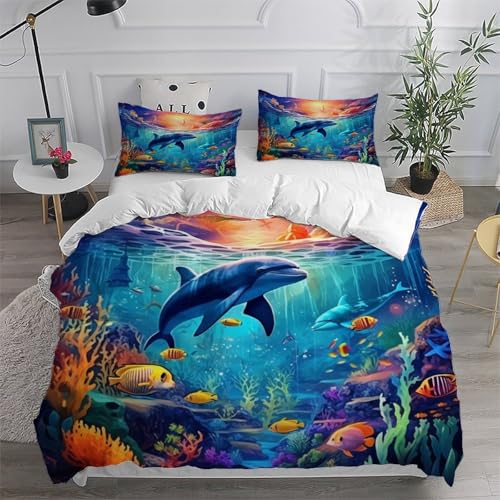 Parure de couette Shark en microfibre douce et facile à laver