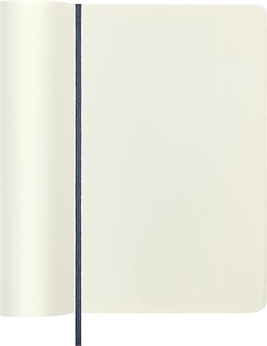 Miniatura 6 de Moleskine - Cuaderno clásico, tapa blanda, tamaño L (5 x 8.25 pulgadas), lisoen blanco, azul zafiro, 192 páginas