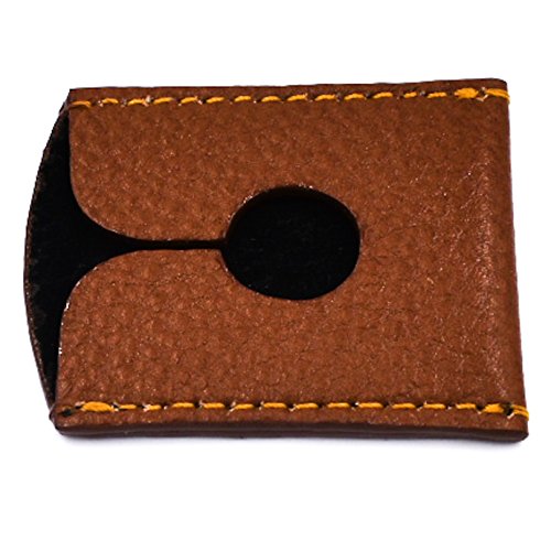 Parker Genuine Leather Double Edge Safety Razor Protective Sheath/Travel Cover (Saddle Brown) #TOP3