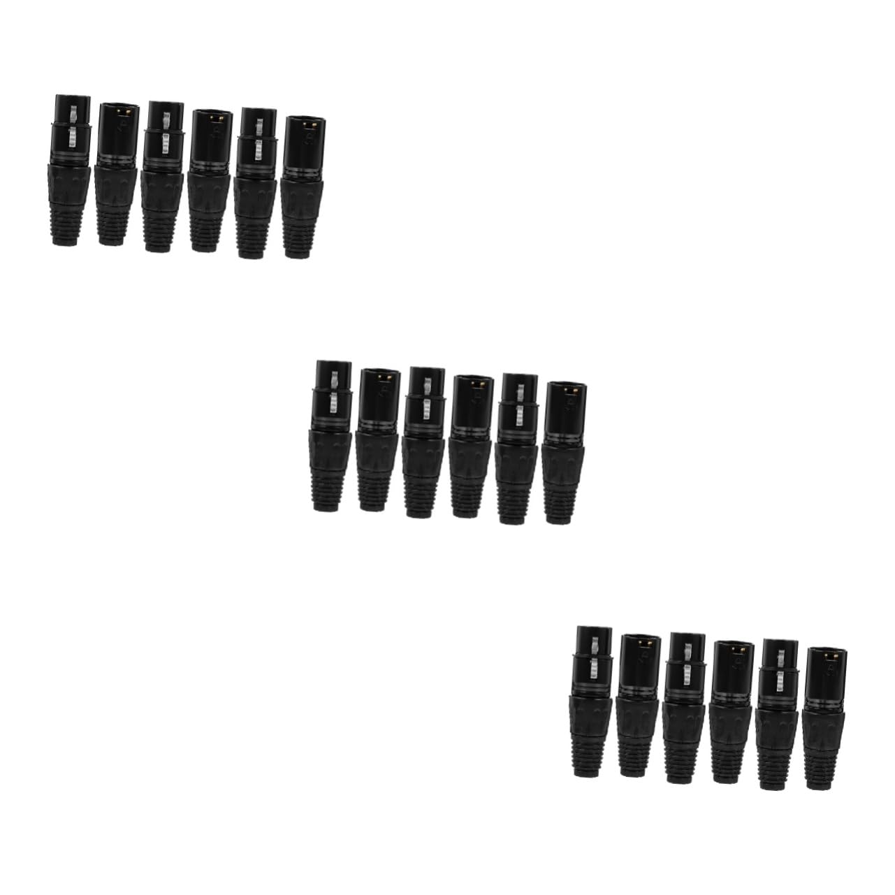 MOLUCKFU 18pcs Microphone Connectors Pin Male and Female Plugs Easy to Install Mic Connectors for Audio Equipment and Preamps