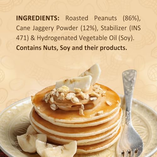 Image of Sundrop Peanut Butter with Jaggery | Creamy | 900 grams | With 25% Protein | 7.5% Dietary Fibre | Premium Roasted Peanuts | Great Value Per Gram of Protein I No refined sugar