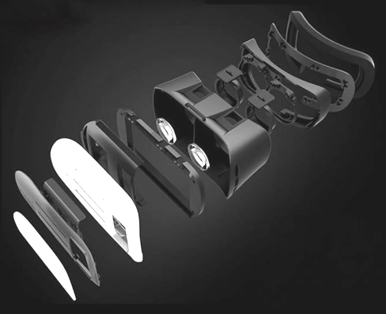 Gafas Realidad Virtual 3D con Mando Bluetooth para móviles Compatible Videos 360 y Juegos 3D - Experiencia Inmersiva Realidad Aumentada - Gafas VR Box con Mando