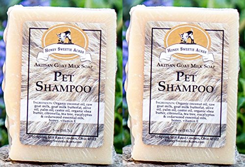 Honey Sweetie Acres Premium Pet Shampoo Goats Milk Essential Oil Bar - FIX