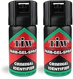 Spray de defensa propia TIW de Farb, identificador de delincuentes, negro, 2 unidades