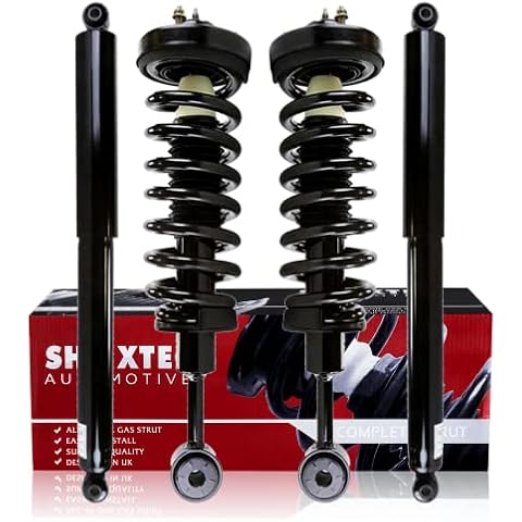 Shoxtec Full Set Complete Strut Shock Absorbers Replacement for 2004-2008 Ford F-150; 4WD Only; Replacement for 2006-2008 Lincoln Mark LT; 4WD Only Repl.no 171361 911262 Cover