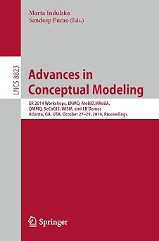 Advances in Conceptual Modeling ER 2014 Workshops, ENMO, MoBiD, MReBA, QMMQ, SeCoGIS, WISM, and ER Demos, Atlanta, GA, USA, October 27-29, 2014. Proceedings Lecture Notes in Computer Science, 8823