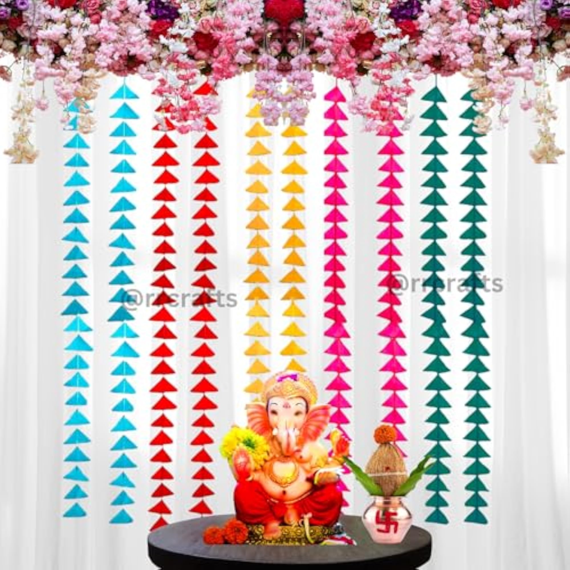 Multicolour Felt Fabric Hanging Decoration Garlands