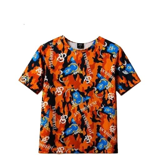 Men Mahadev Jay Bhole Ki T Shirt Lord Shiva Om Printed Round Neck Half Sleeve Graphic Tshirt-picture-19