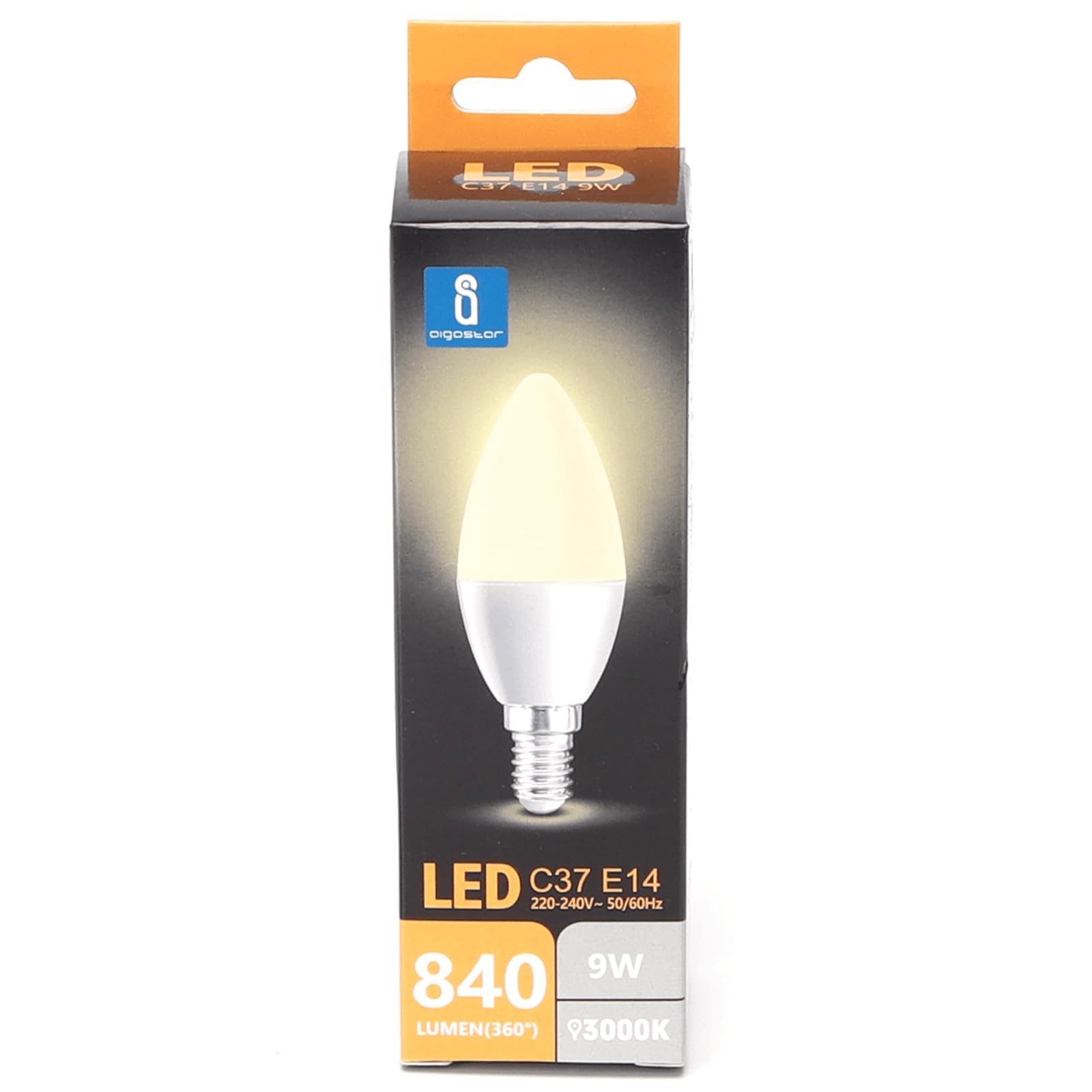Blendend LED C37 E14 9W 3000K