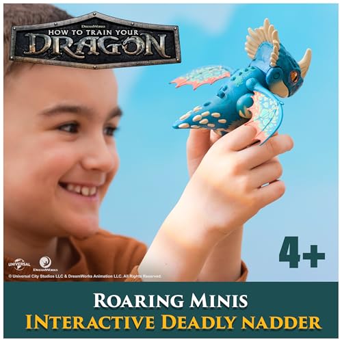 Dreamworks Dragons, How to Train Your Dragon, Roaring Minis Deadly Nadder, Jouet interactif avec 25 Sons, Jouets pour Enfants pour garçons et Filles à partir de 4 Ans – vue 6