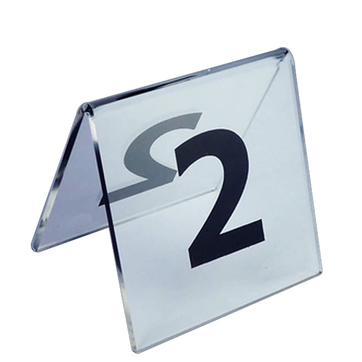 Números de Mesa Tarjetas Signos Boda, Tarjetas de acrílico Transparente for Mesa de Boda, 1-20/50/100, con números Impresos, de 3 x 3 Pulgadas, for Bodas, Aniversarios(1 to 20)