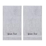 Personalized Towels, Hotel & Spa Quality, Super Soft, Highly Absorbent, Bathroom Towel Sets, 100% Tu