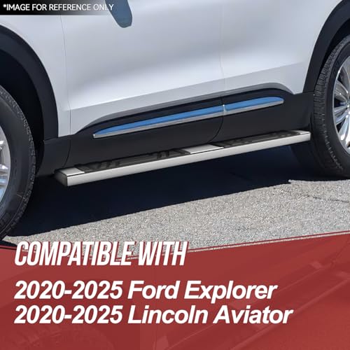Estribos laterales acero inoxidable Ford Explorer 2020-2025 miniatura 7