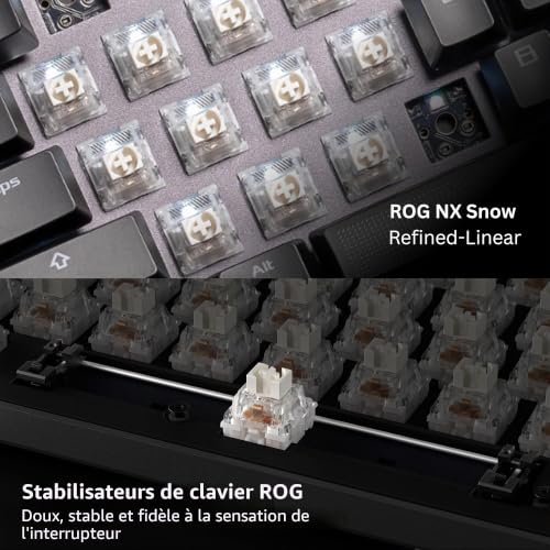Clavier de jeu mécanique ASUS ROG Strix Scope II 96 Bluetooth PBT - 5
