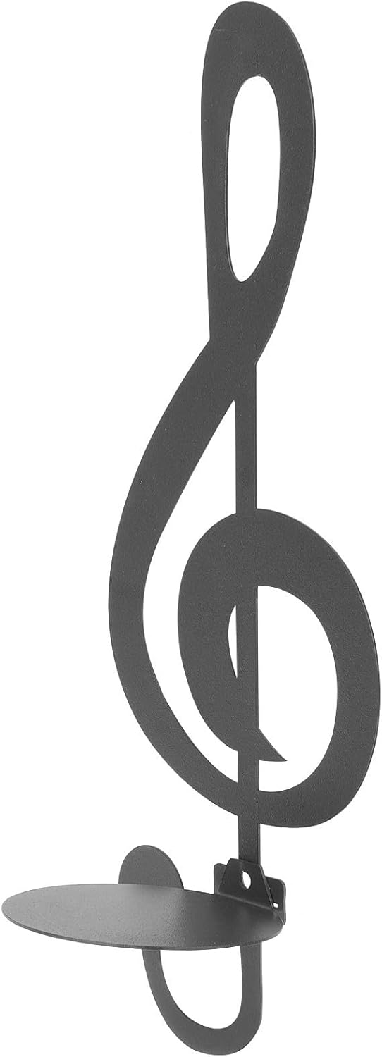 Alasum Music Note Wall Candle Holder Decorative Candle Holder Metal Wall Sconce for Living Space Housewarming Gift