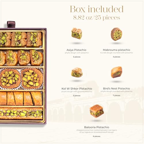 Damaskino Home Assorted Baklava & Kunefe Gift Box 8.82 Oz thumb #1