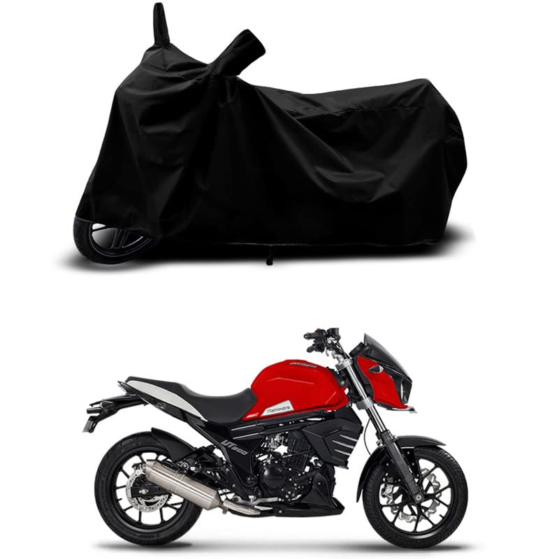 Image of 100% Scratchproof /UV-Rays /Heat Protection /Birds Dropping /Water Resistant /Dust Proof /Waterproof /Full Bike Scooty Two Wheeler Body Cover Compatible for Mojo 300 ABS All Varients[Black]