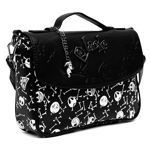 Disney Bag, Cross Body, The Nightmare Before Christmas NBC Jack Skellington, Vegan Leather, Black2