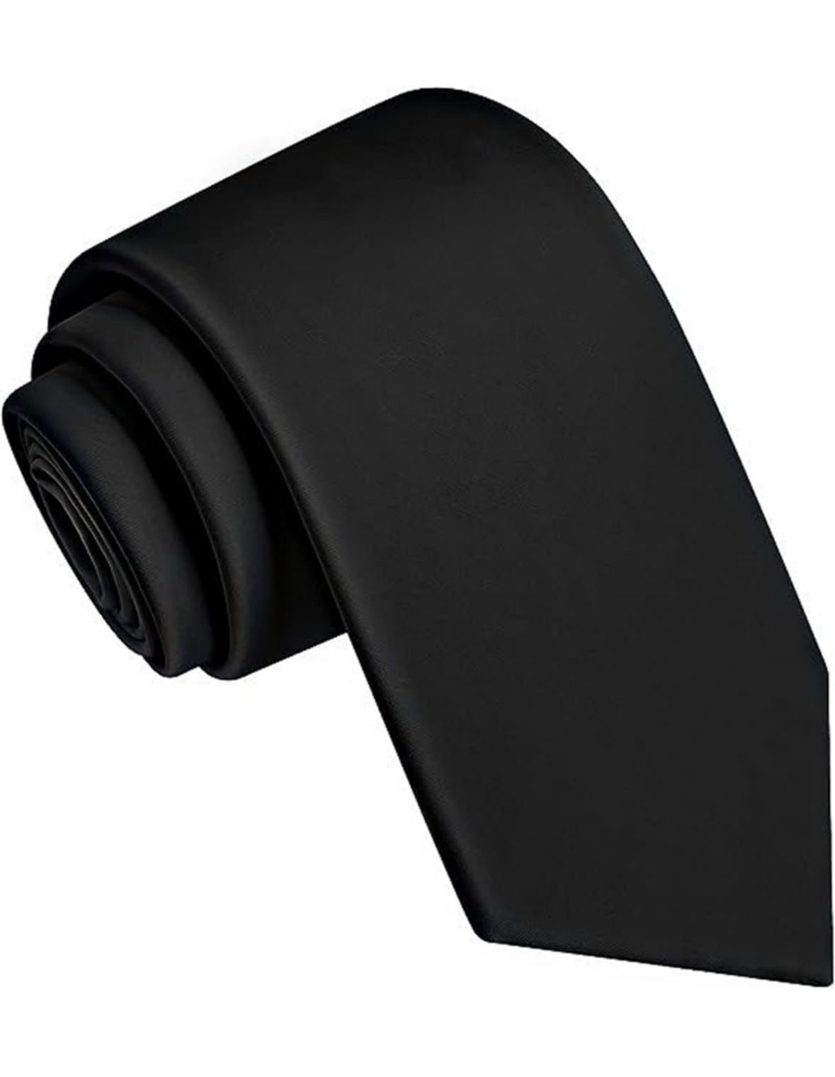 random stripe Classic Black Tie Business and Wedding + Gift Box Pure Color Necktie-picture-43