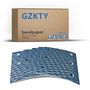 GZKTY 60 Stück Schleifpapier Körnung 80