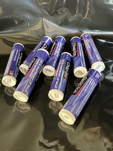 Lip Balm for Moisturized Lips: BLUE RASPBERRY Lip Chap, 0.14 oz x 8
