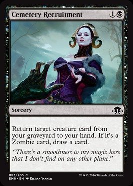 Magic: the Gathering - Cemetery Recruitment (083/205) - Eldritch Moon - Foil