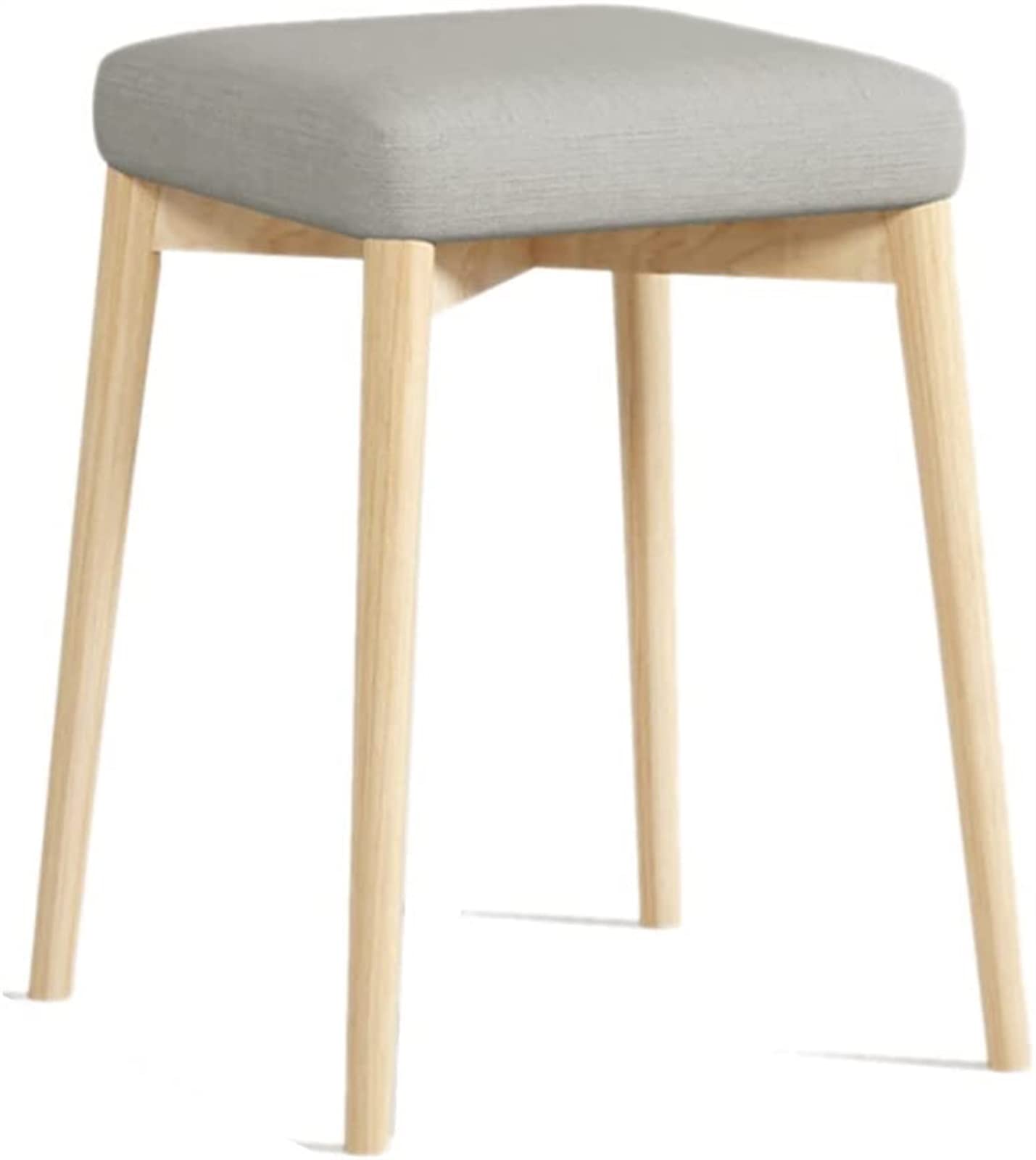 GRDDBZA Vanity Bench with Padded Cushion, Vanity Chair Benches Vanity Solid Wood Stools Restaurant Wooden Stool Wooden Makeup Stools Square Dining Stool Load-Bearing 160kg(A), 31x31x43cm